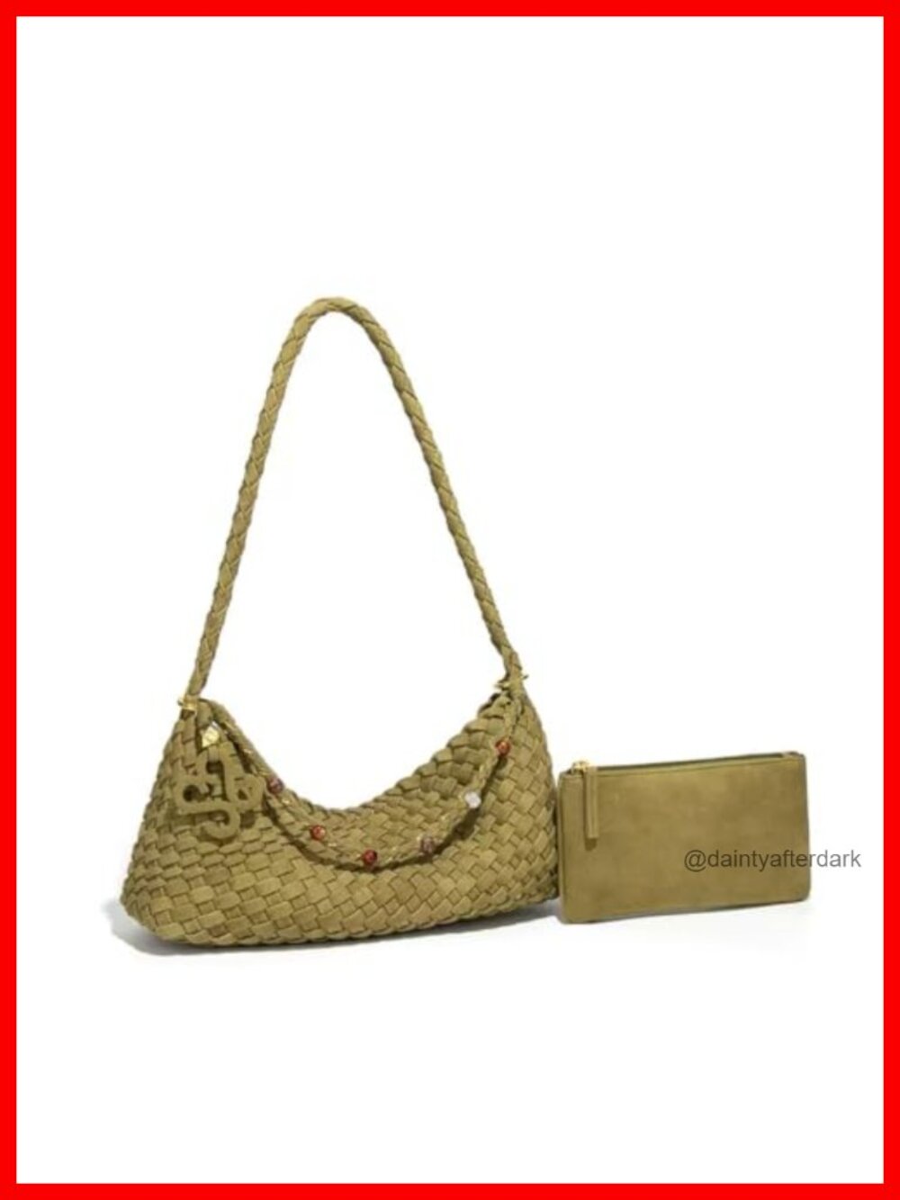 Suede Woven Hobo Shoulder Bag Handbag Tote for Women